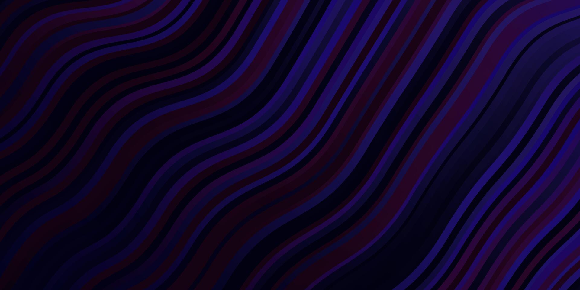 Fondo de vector púrpura oscuro con líneas torcidas.