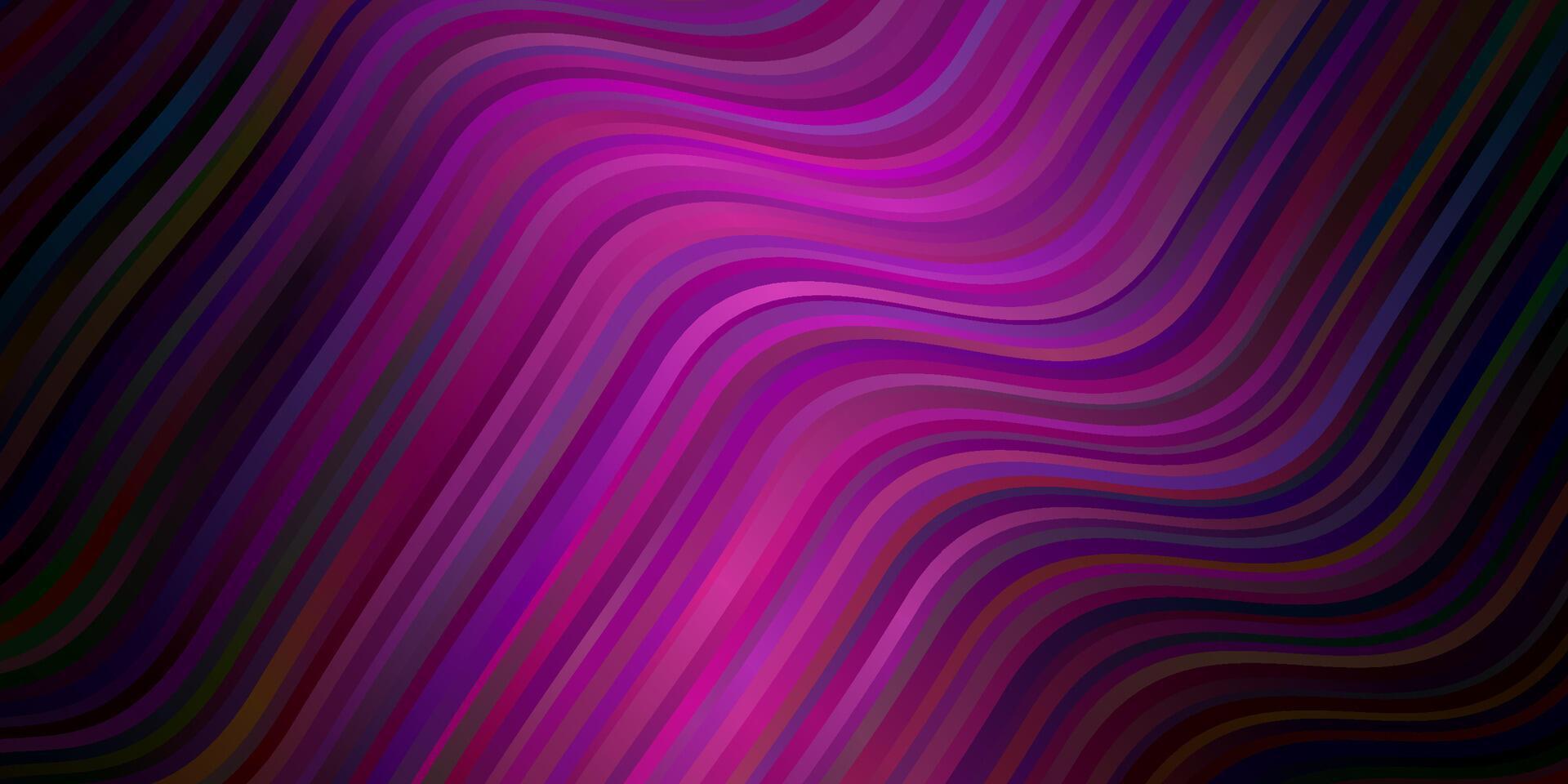 Dark Purple vector pattern with curves.