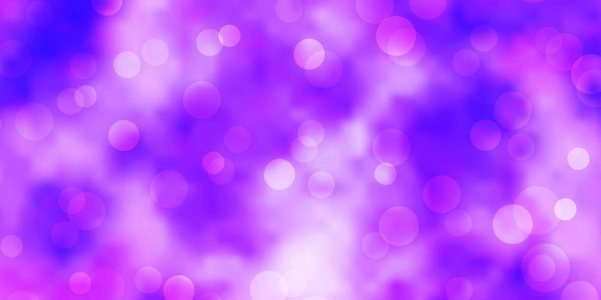 Light Purple vector pattern with spheres.