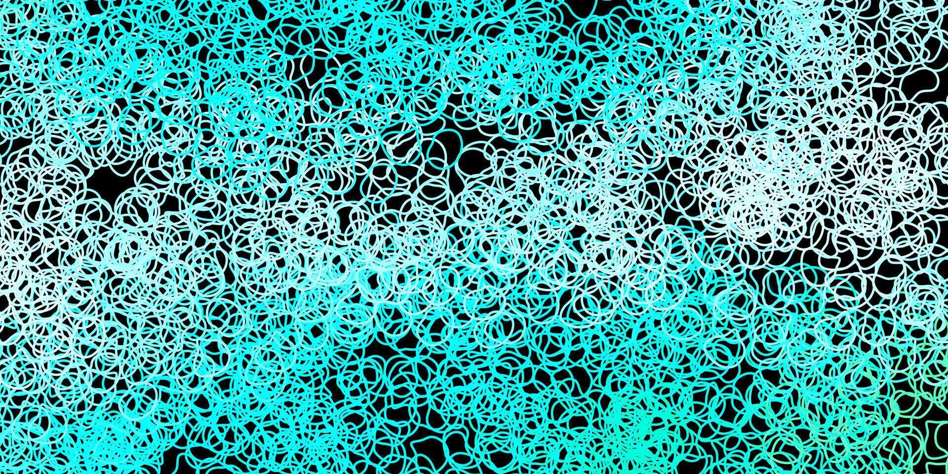 Dark green vector background with random forms.