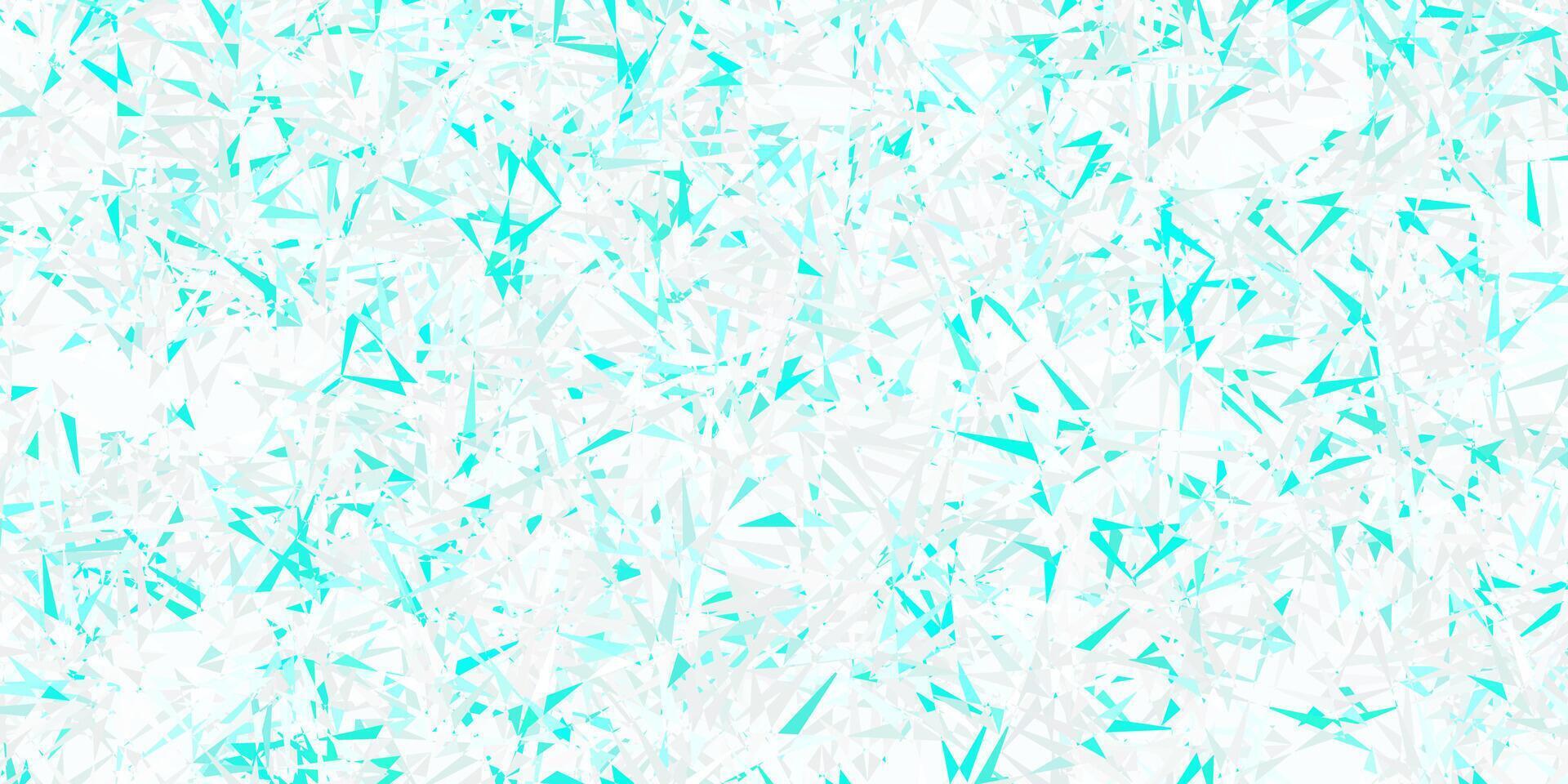 Light green vector background with triangles.
