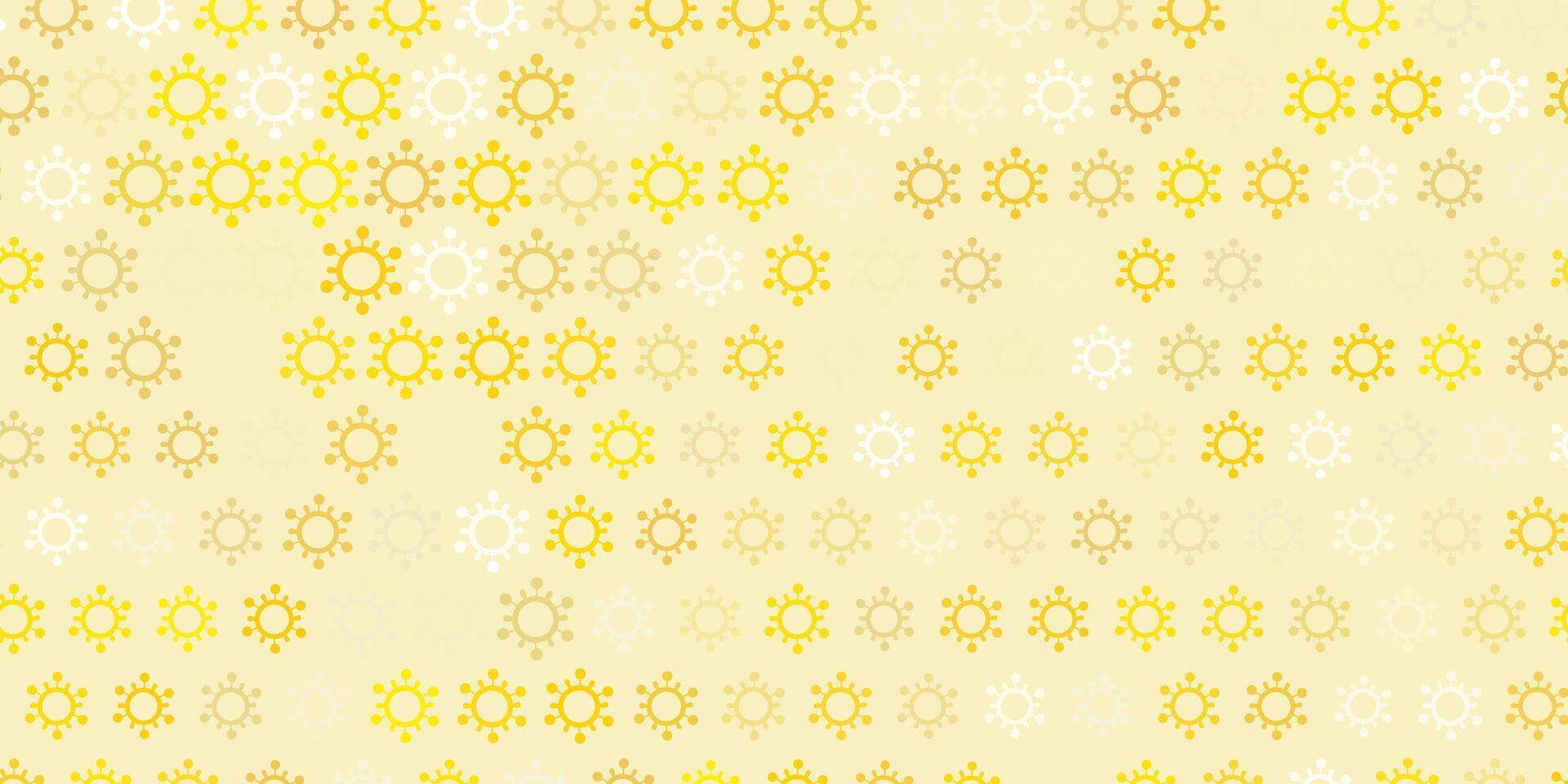 Light gray vector pattern with coronavirus elements.