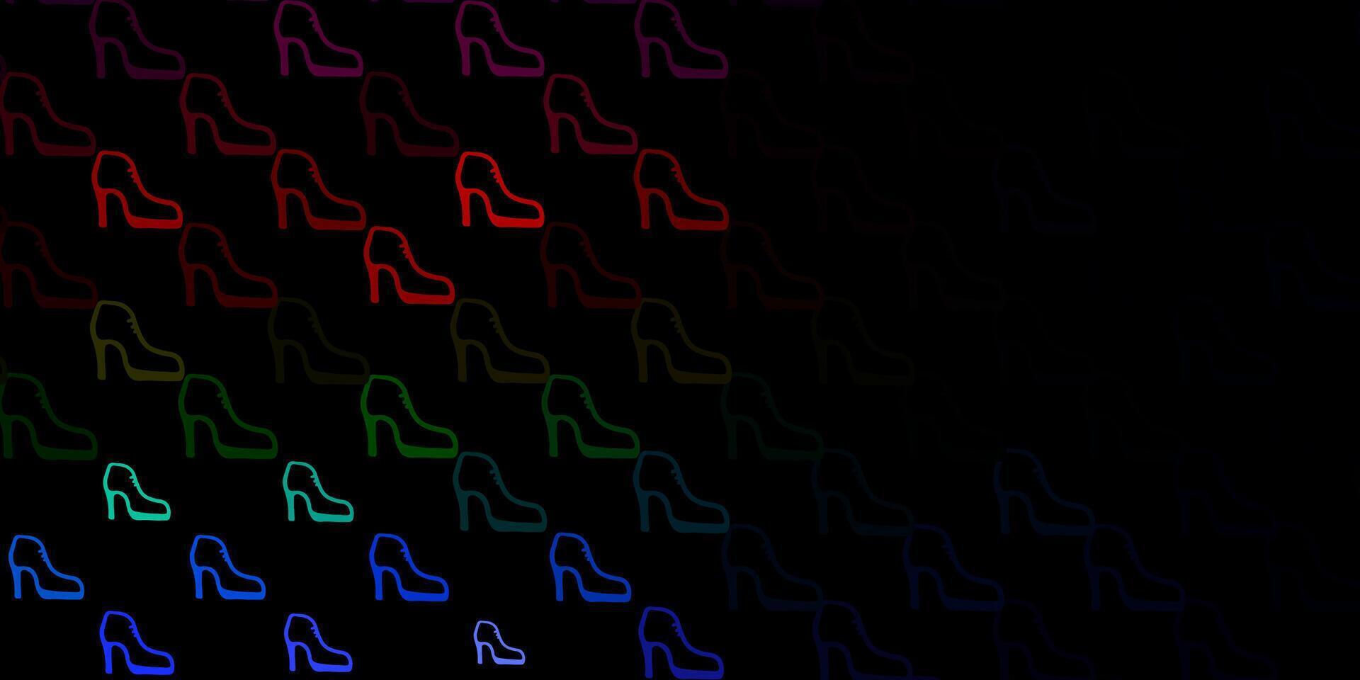 Dark multicolor vector texture with women's rights symbols.