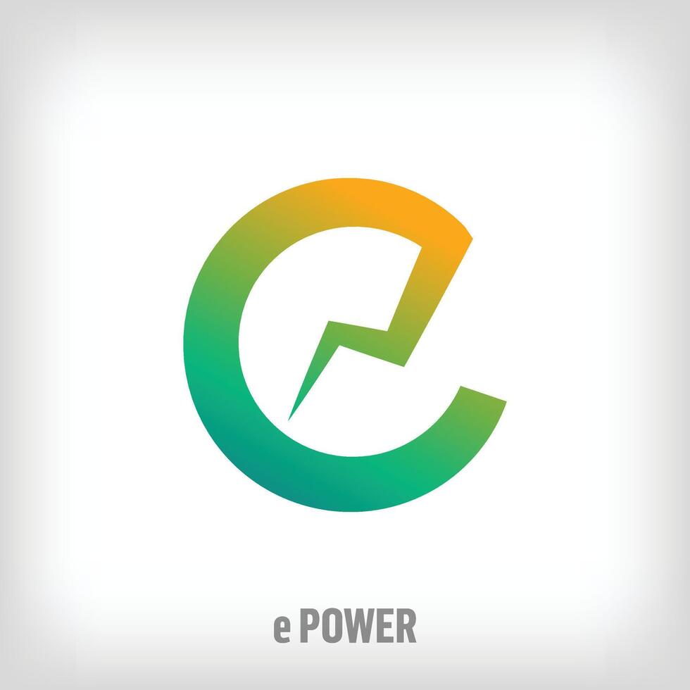 Energy lightning e letter logo with creative speech bubble. Technology and dialogue logo template vector. vector