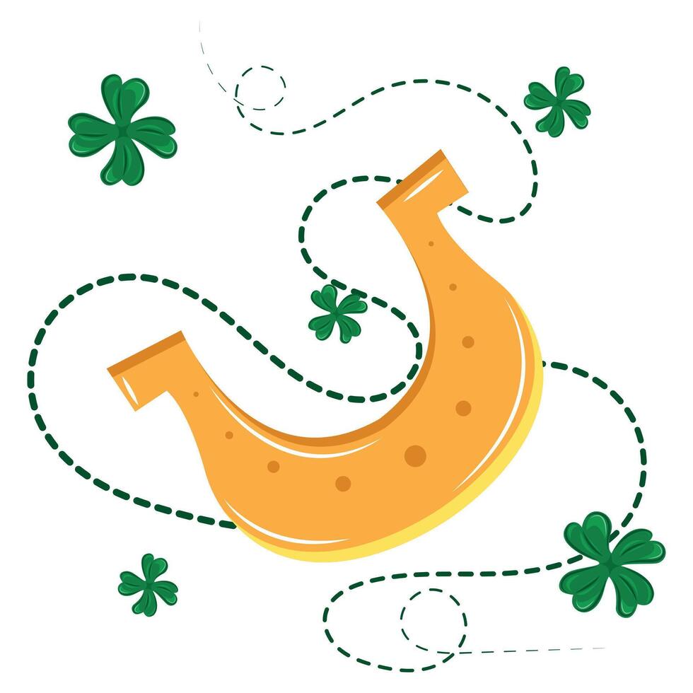 Cheerful St. Patrick's Day illustration vector with white background