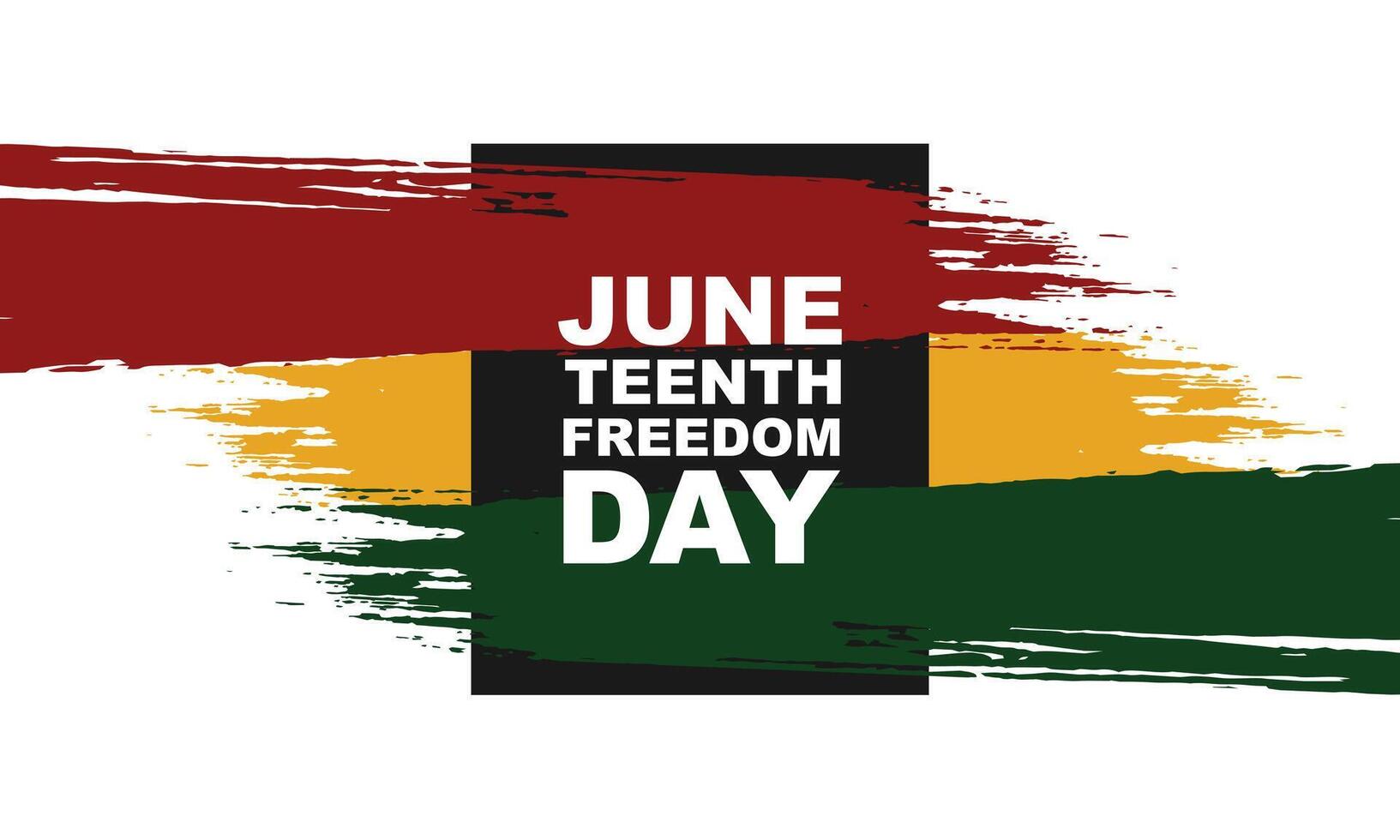 Happy Juneteenth june 19 freedom day background Vector illustration