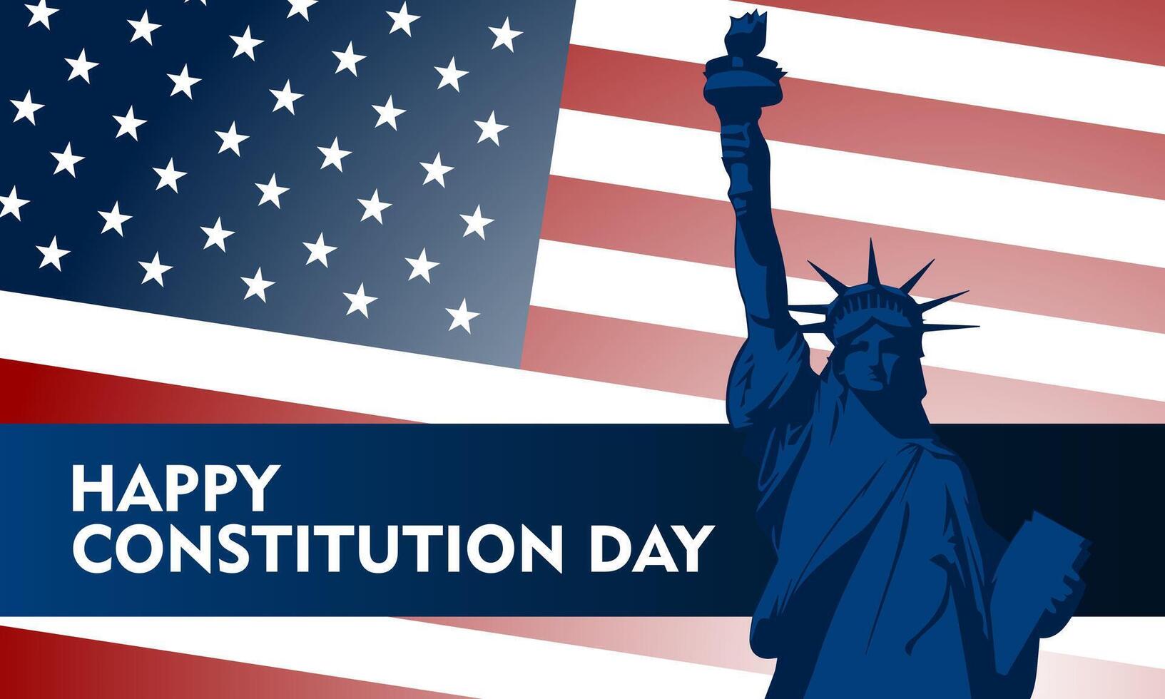 contento constitución y ciudadanía día unido estados de America antecedentes vector ilustración