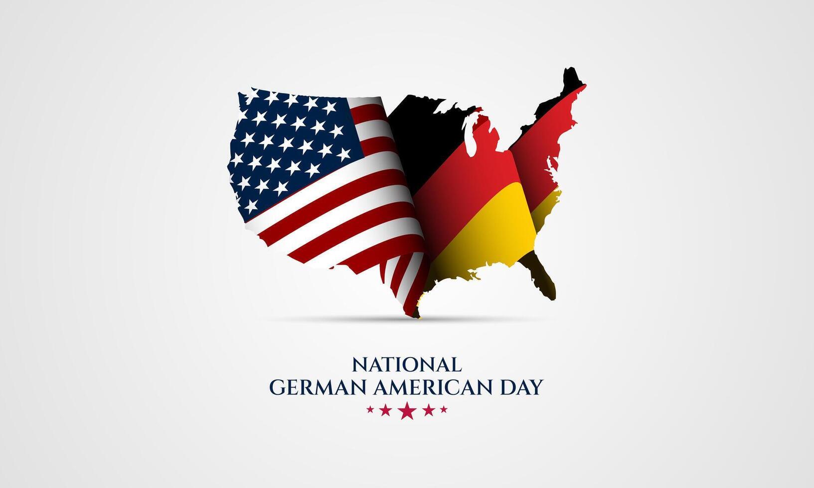 National German American Day background Vector Illustration