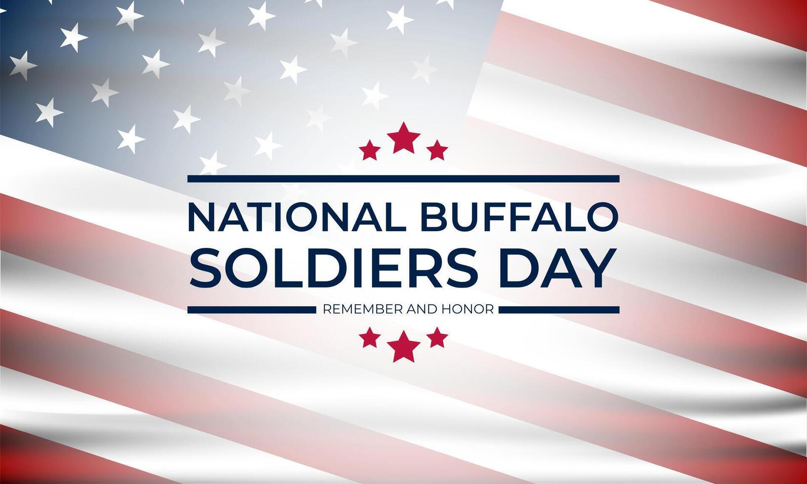 Happy national Buffalo Soldiers Day Background Vector Illustration