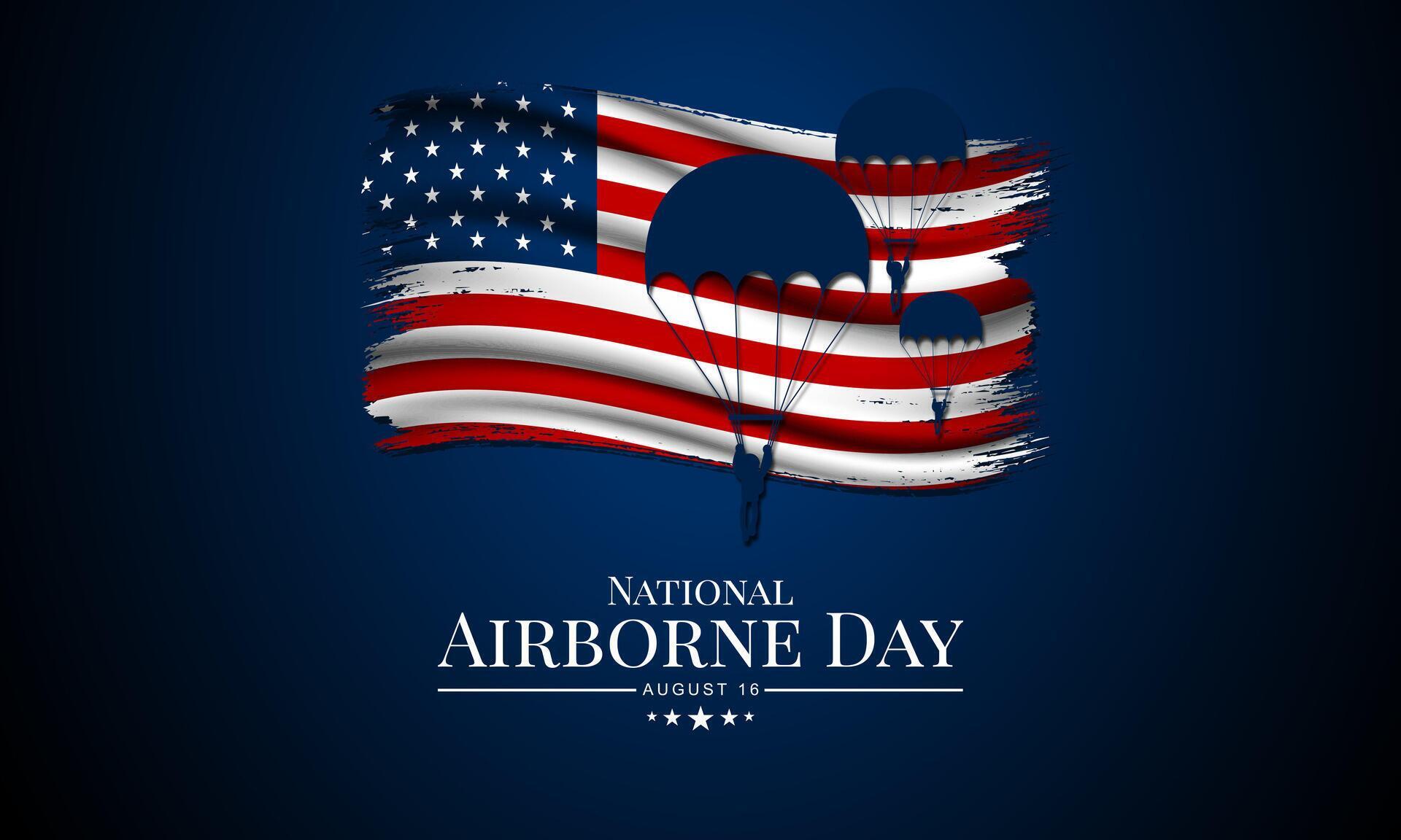 National Airborne Day August 16 background vector Illustration 41411631