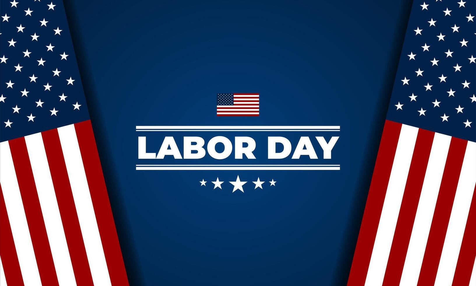 contento labor día en unido estados de America antecedentes vector ilustración