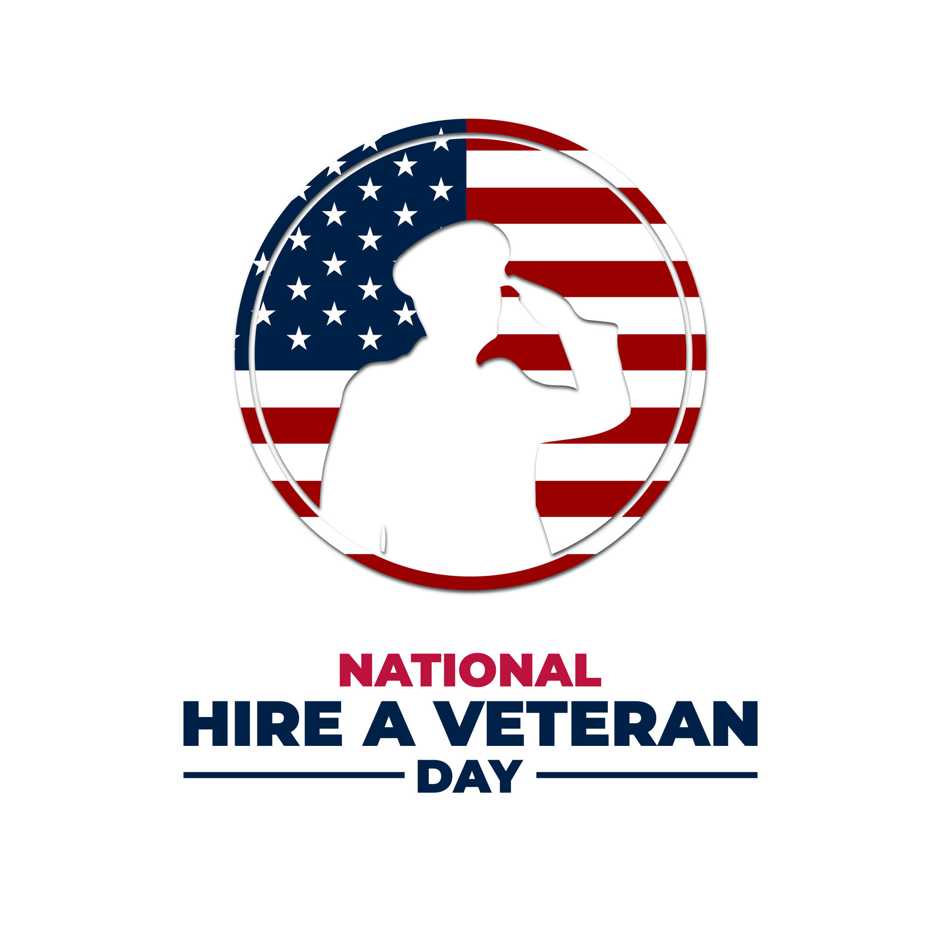 Happy National Hire A Veteran Day Background Vector Illustration 41411646 Vector Art at Vecteezy