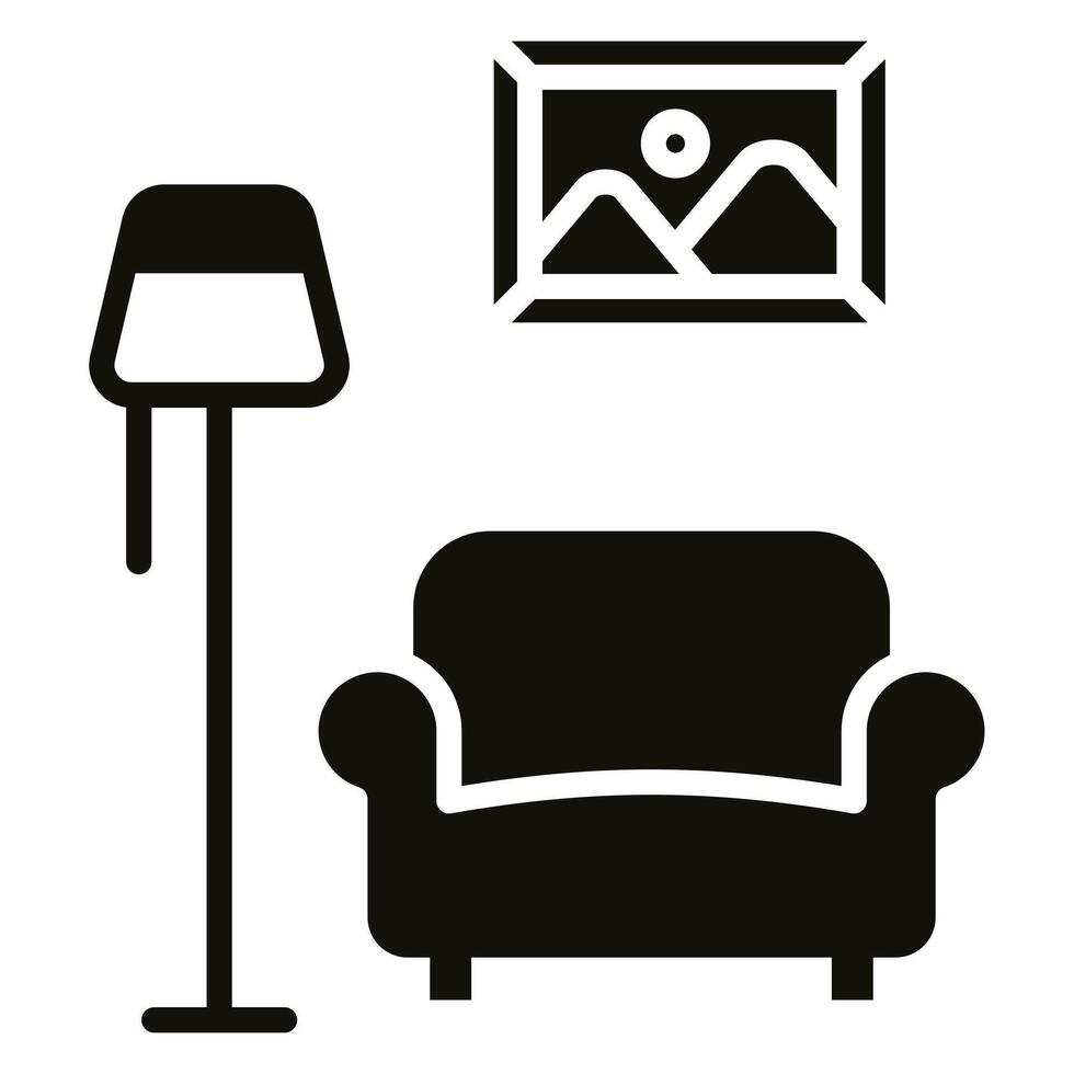 hogar decoración icono vector ilustración