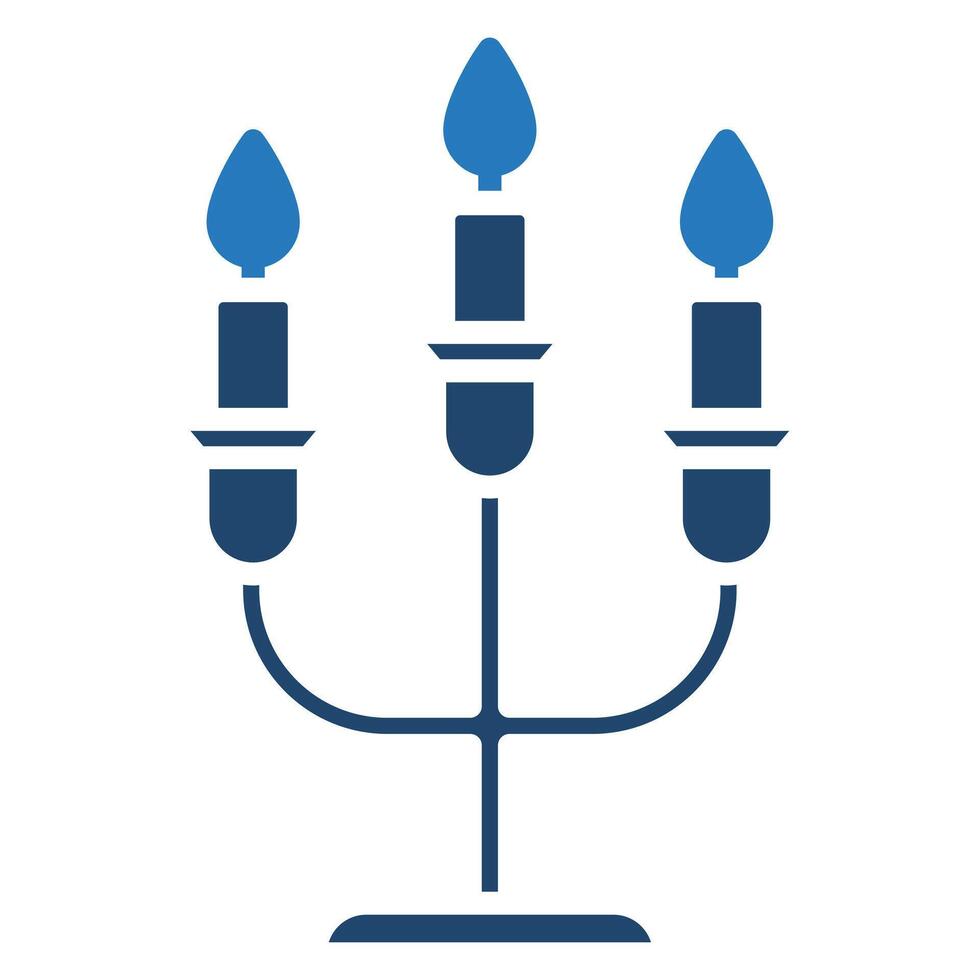 Candles and Candleholders icon vector illustration