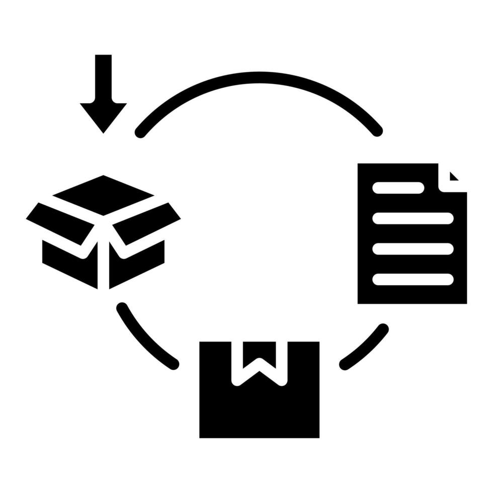 Order Fulfillment icon line vector illustration