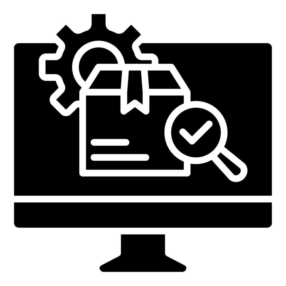 Stock Control Software icon line vector illustration 41411784 Vector ...