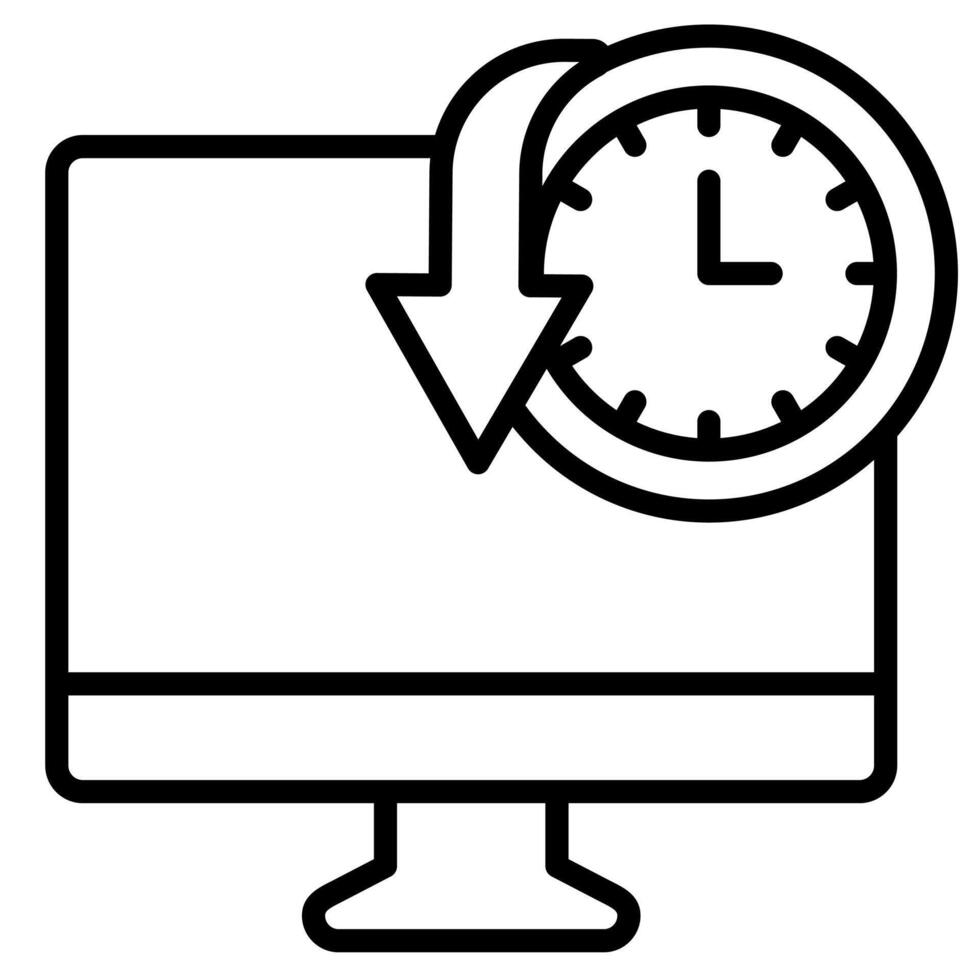 System Restoration icon vector illustration
