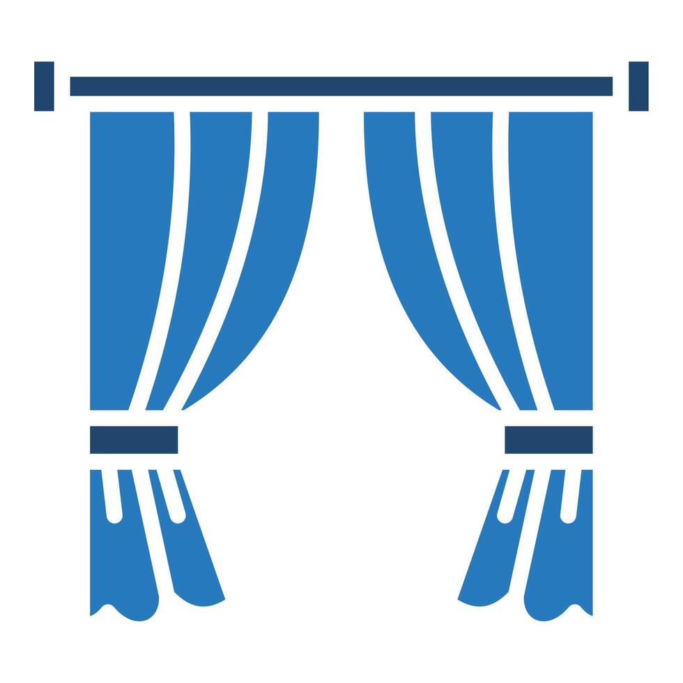Curtains and Drapes icon vector illustration
