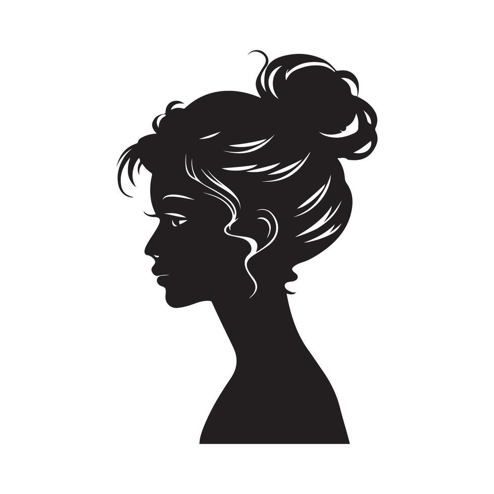 Female Silhouette Stock Illustrations  Vector