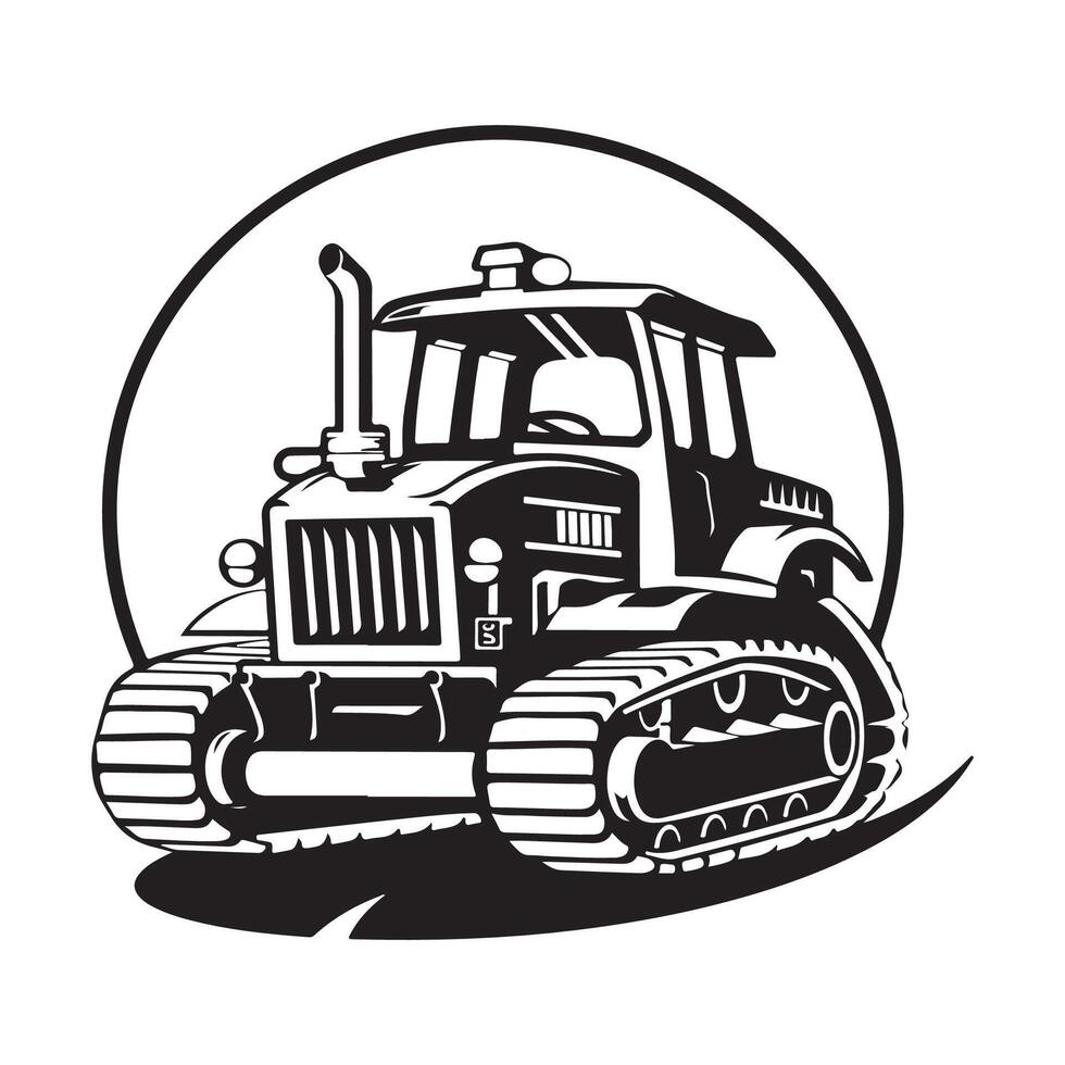 Bulldozer design vector, Illustration of a Bulldozer vector