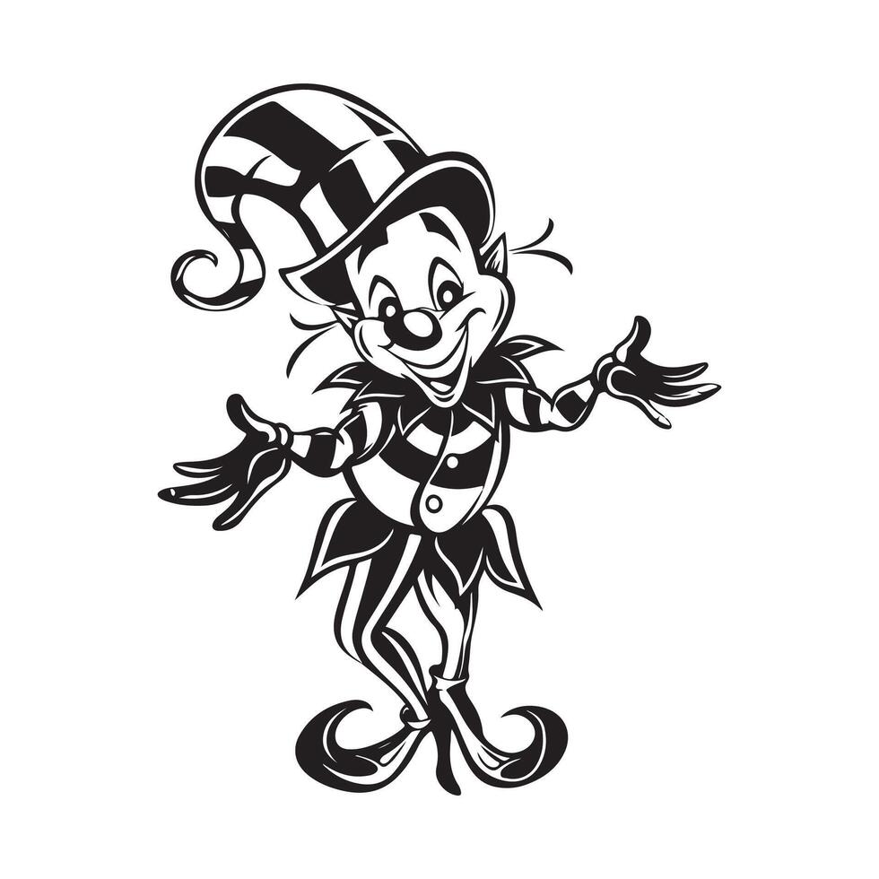 April Fools Day Surprise Clown Design vector