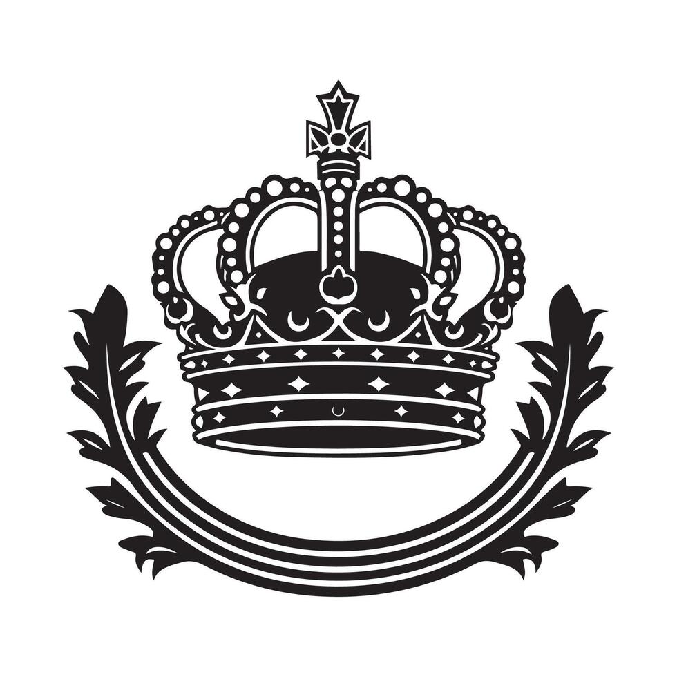 Royal Crown emblem. logo isolated vector illustration