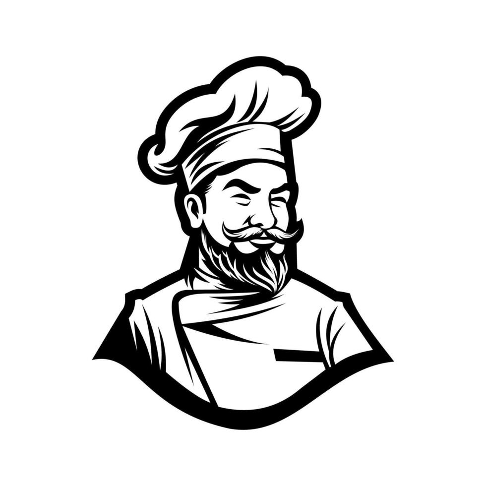 chef, vector, ilustración vector