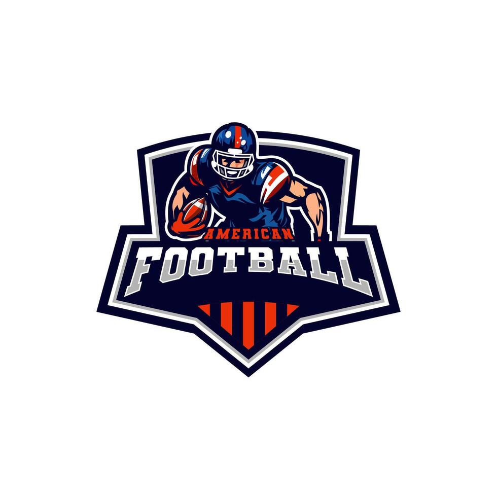 american footbal logo vector