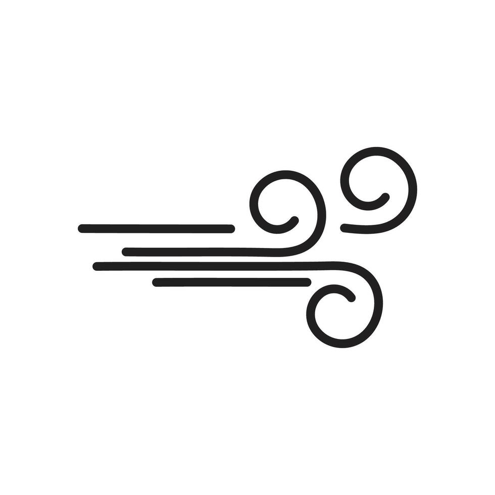 Wind logo vector symbol design