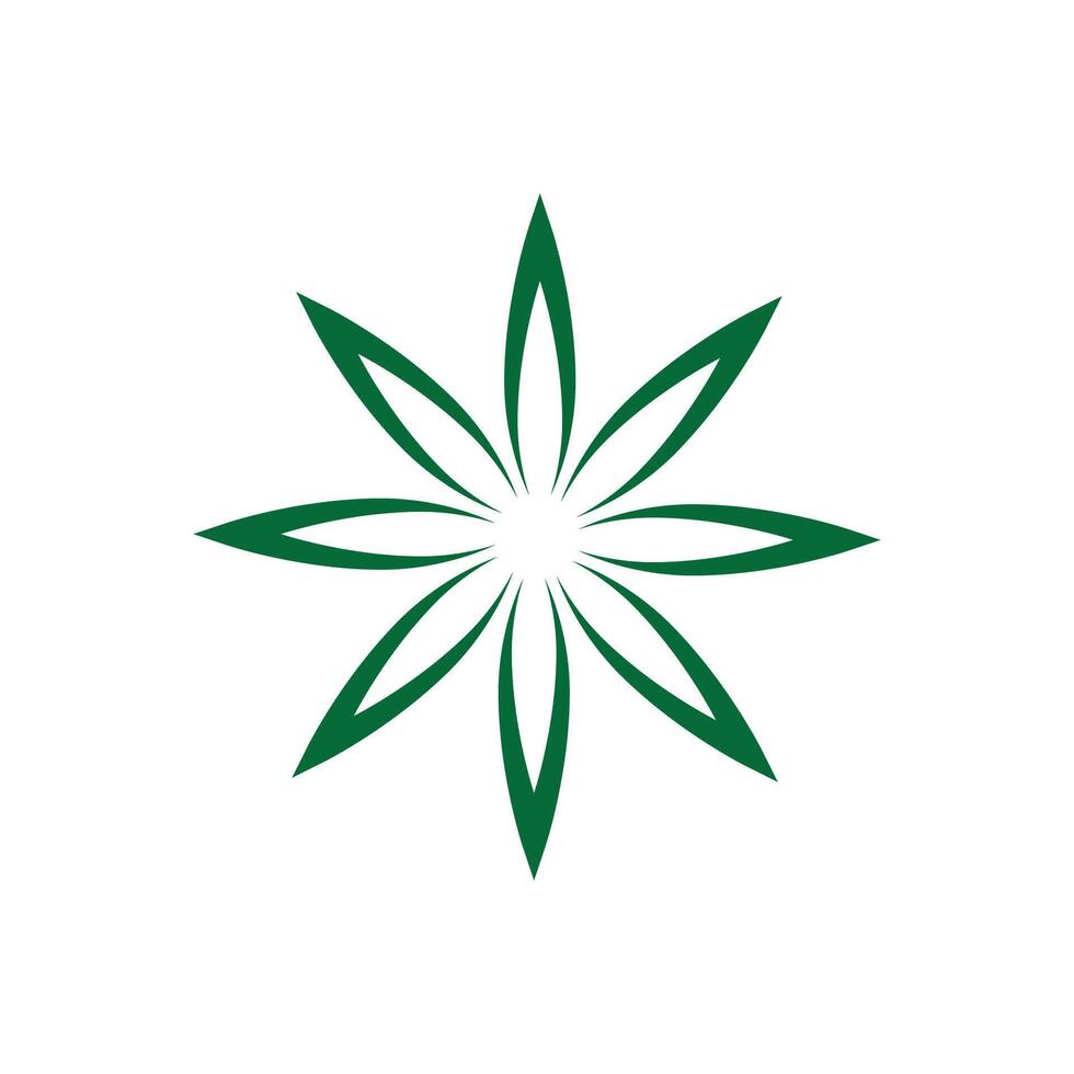 verde hoja logo vector elemento símbolo modelo