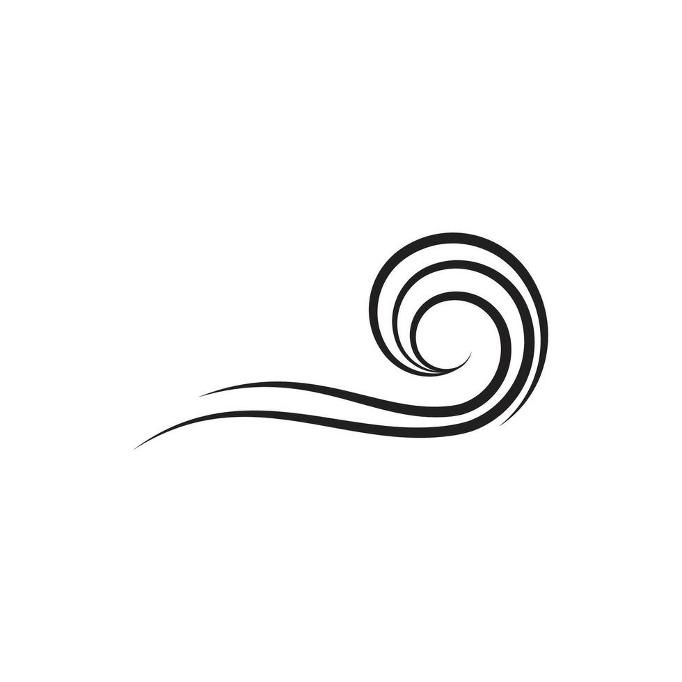 Wind logo vector symbol design