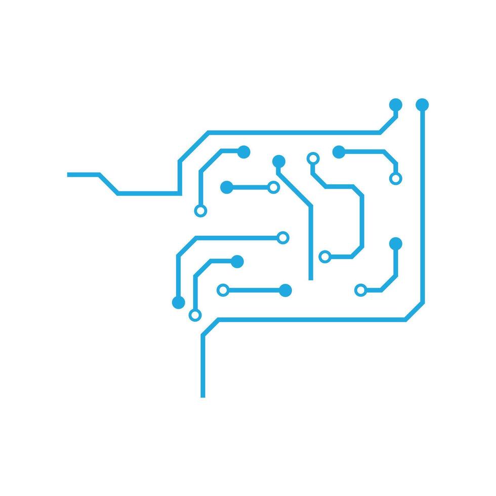 Circuit logo vector element symbol and design