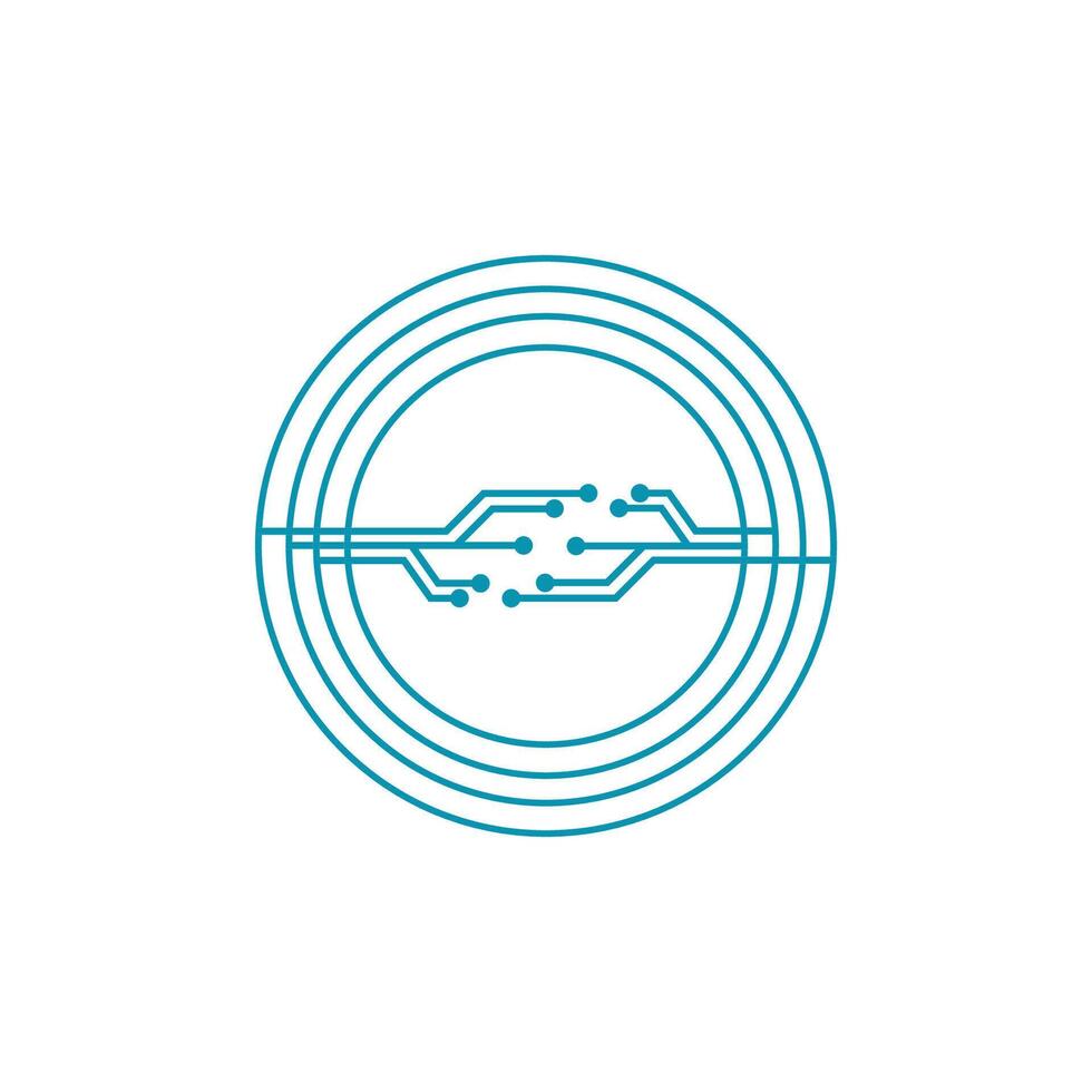 Circuit logo vector element symbol and design