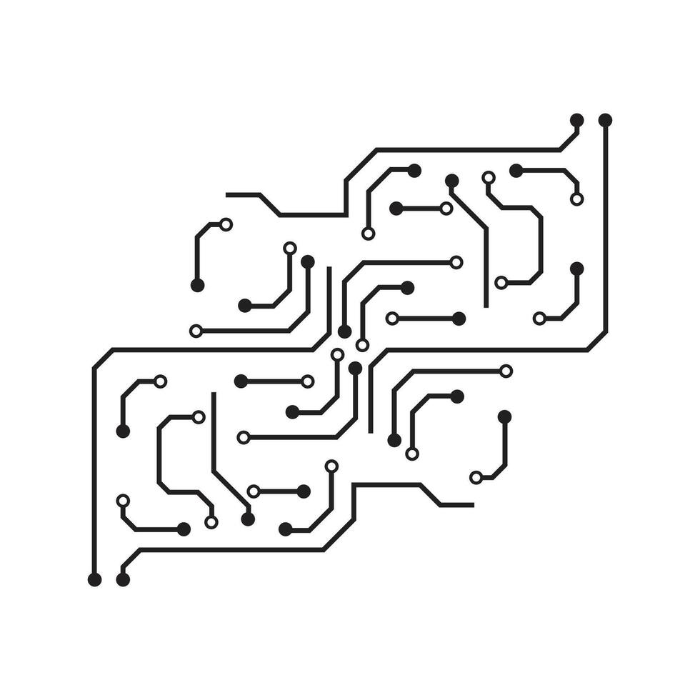 Circuit logo vector element symbol and design