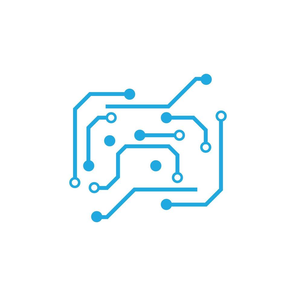 Circuit logo vector element symbol and design