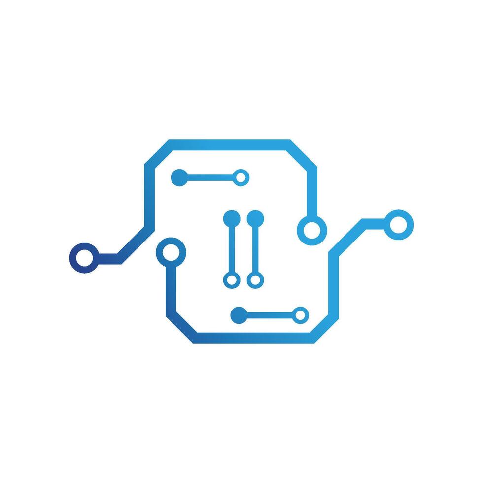 Circuit logo vector element symbol and design