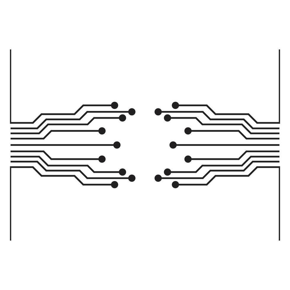 Circuit logo vector element symbol and design