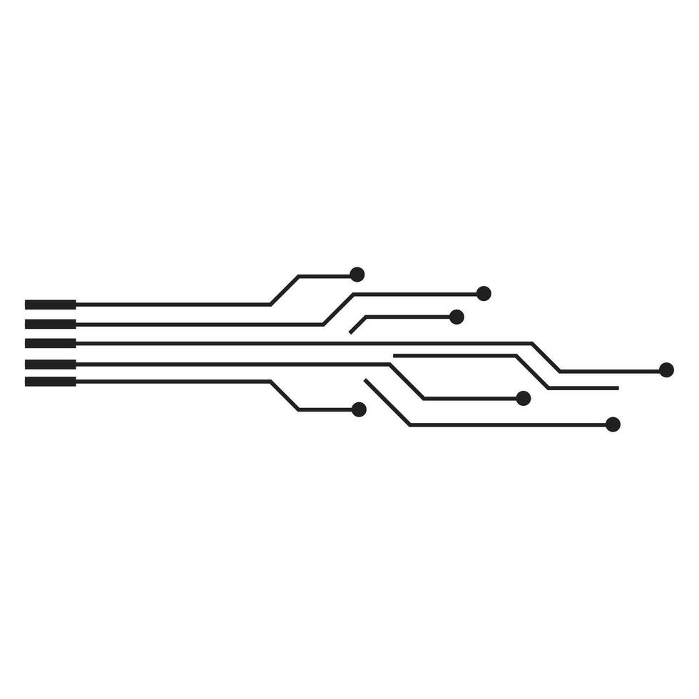 Circuit logo vector element symbol and design