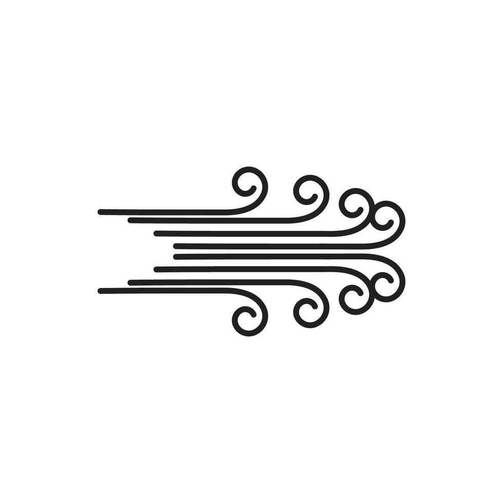 Wind logo vector symbol design