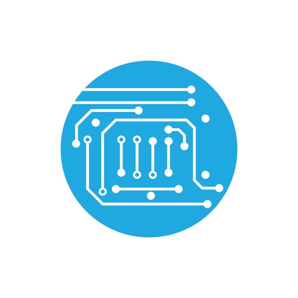 Circuit logo vector element symbol and design