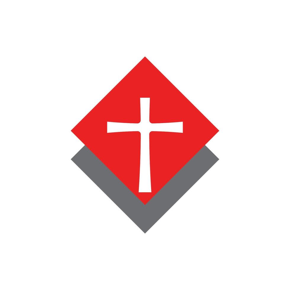 Iglesia logo vector ilustracion modelo