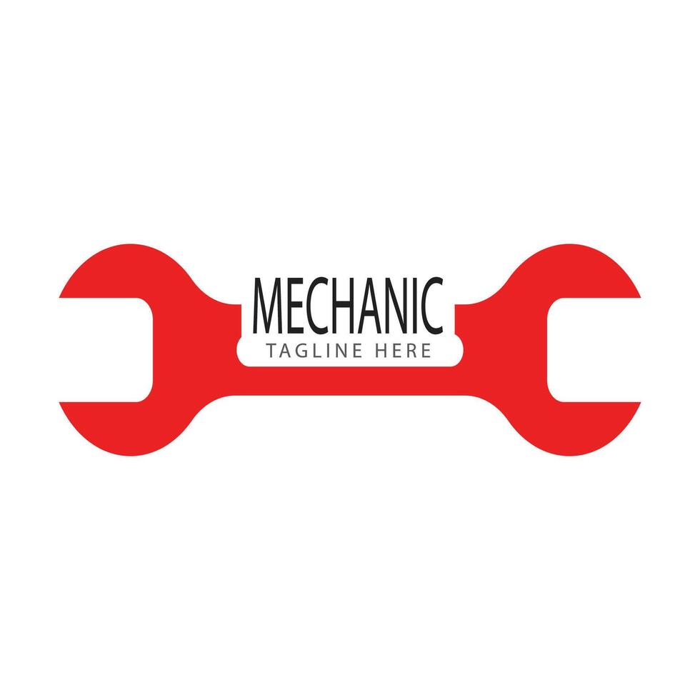 Wrench logo vector flat symbol design