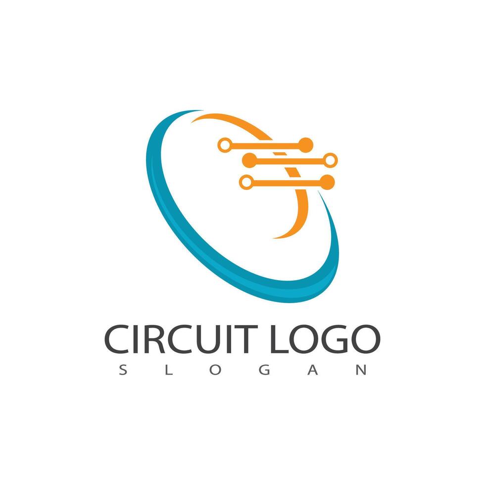 Circuit logo vector element symbol and design