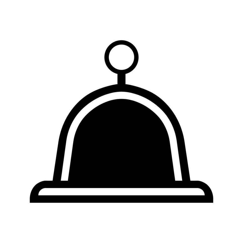 black vector bell icon isolated on white background