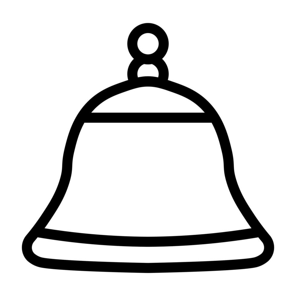 black vector bell icon isolated on white background