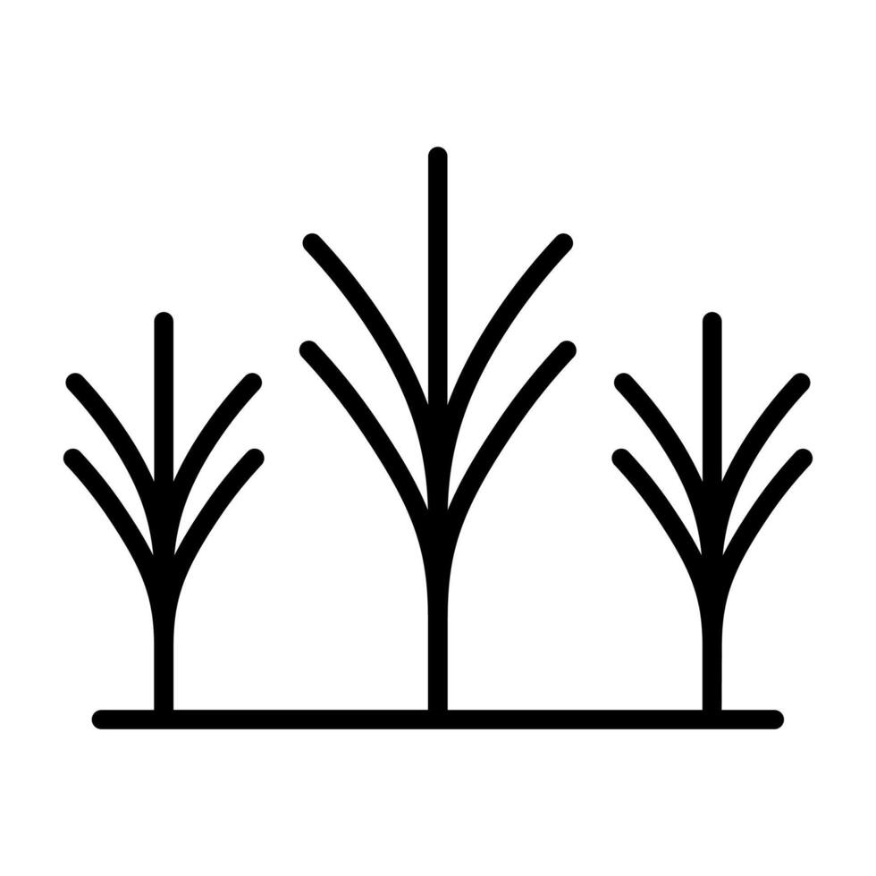 black vector seedlings icon isolated on white background