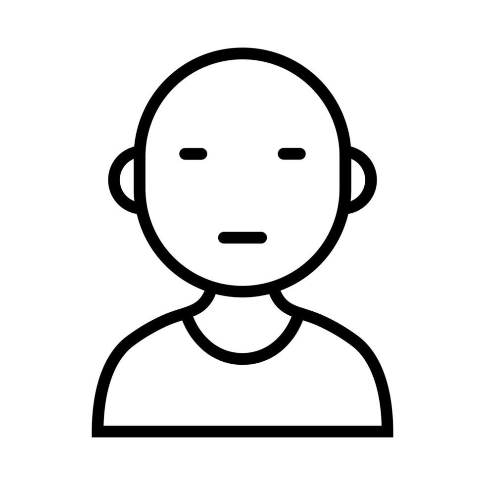 negro vector masculino personaje icono aislado en blanco antecedentes