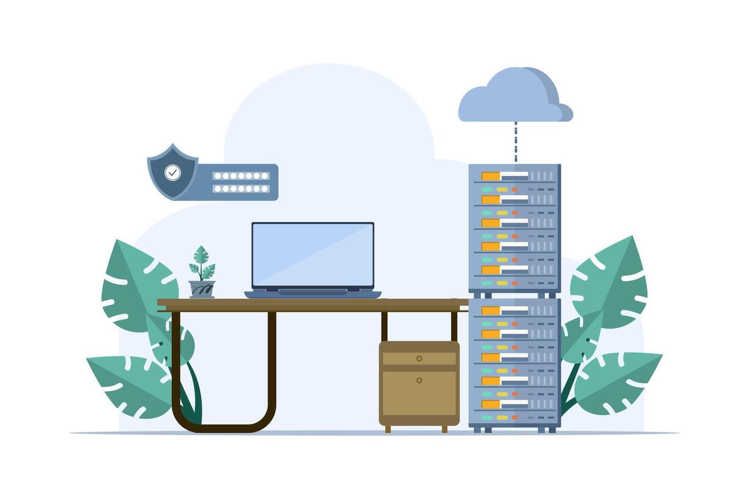 base de datos programador concepto, programación idioma. css, html, él, ui desarrollar, código. plano ilustración programador bandera para sitio web, aterrizaje página, web, infografía. vector