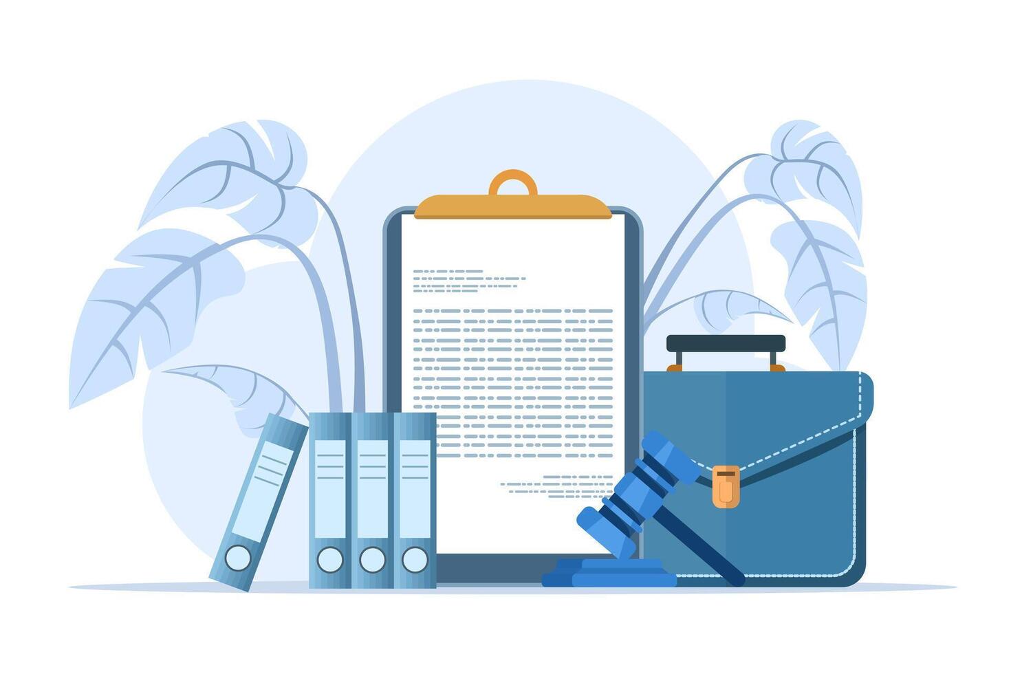 Law and justice concept, lawyer consultant client, judge knocking with wooden gavel, legal advice concept, flat vector illustration banner for website.