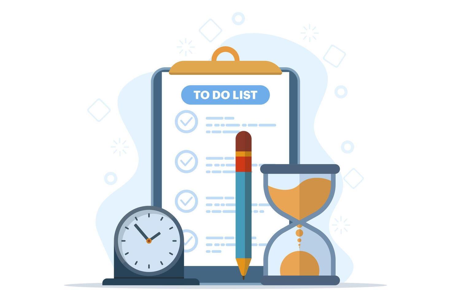 Business time management, deadline concept, planner, startup, calendar, business strategy planning, project management. Task planning. Data analysis and analytics start up vector illustration banner.